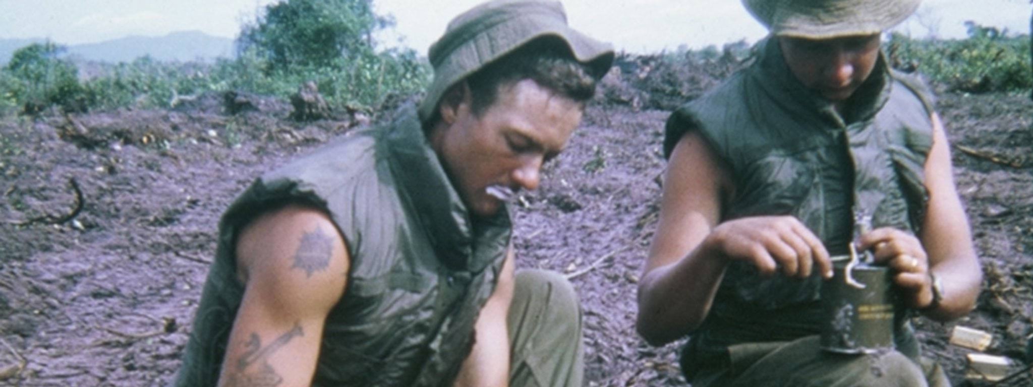 Two Australian soldiers in Vietnam