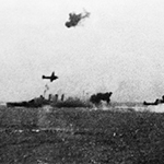 HMAS Australia under attack by Japanese aircaft