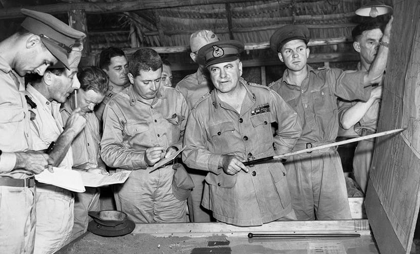 General Sir Thomas Blamey, Bougainville 26 March 1945