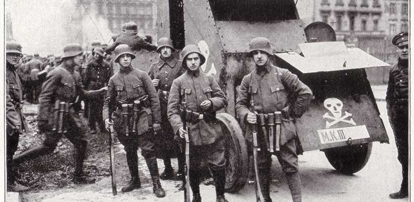 Freikorps in Berlin c 1919 Honour book of the German army
