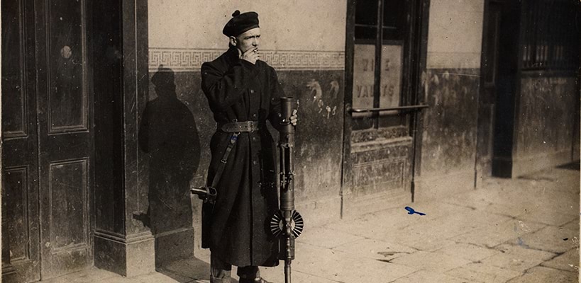 A Black and Tan on duty in Dublin c 1920–21 photographer W D Hogan National Library of Ireland (HOGW 121)