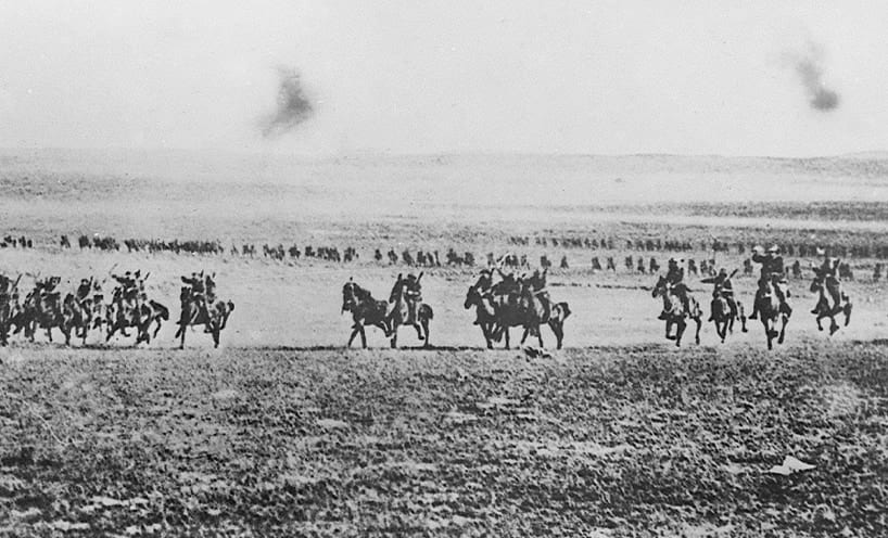 Australian War Memorial (P03723.001) Thunder of a light horse charge