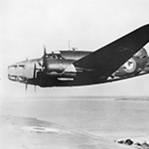 Lockheed Hudson flies over Broome