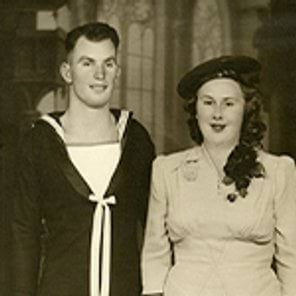 Eric and Doreen on their wedding day 18 March 1944