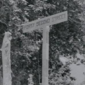42nd Street road sign on Crete