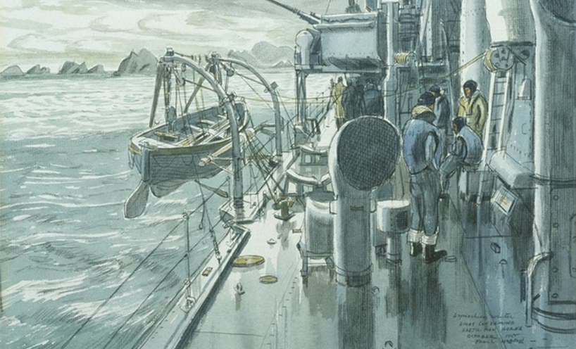 Approaching winter, HMAS Condamine