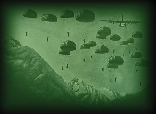 Parachute insertion 2016 artist Daniel Jones