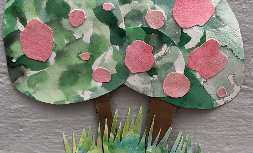 Hand drawn tree in memory of service personnel
