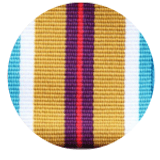 A sample of the Afghanistan medal