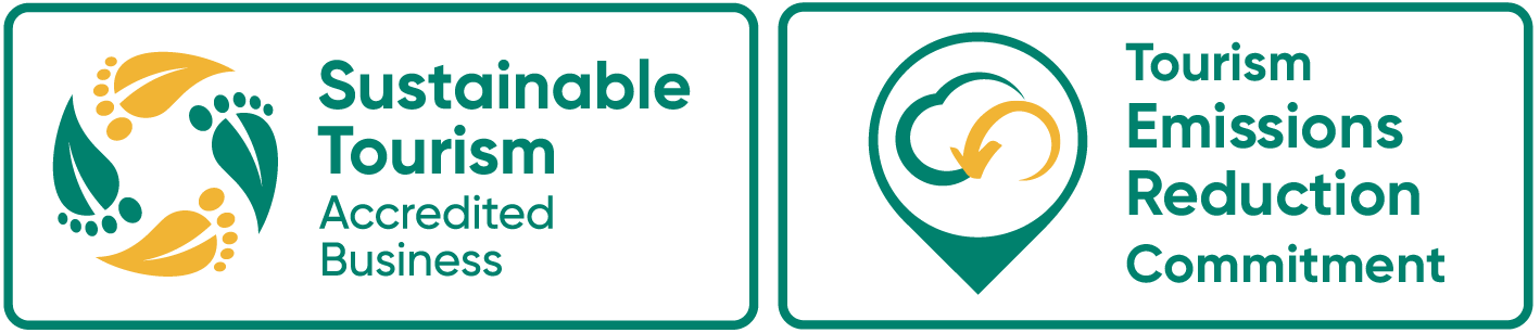 Sustainable Tourism and Tourism Emission Reduction badges