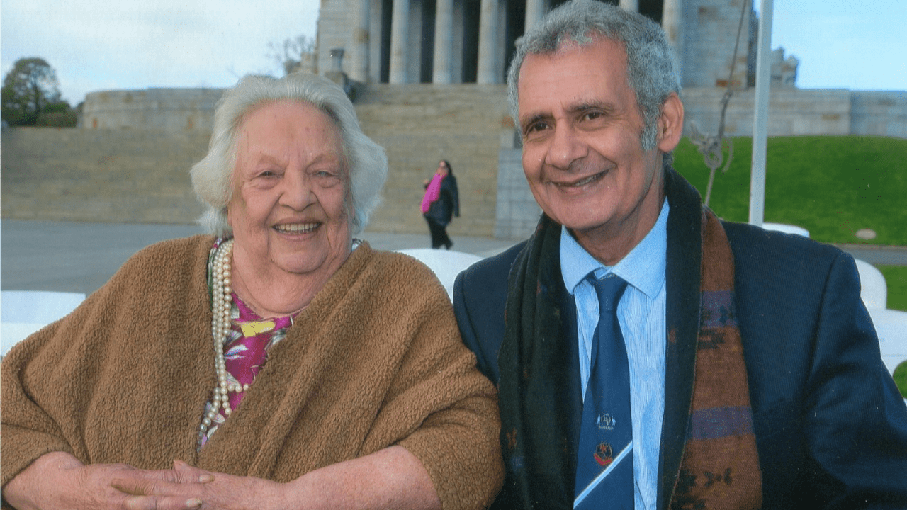 Co-Founders of the Victorian Aboriginal Remembrance Service, the late Aunty Dot Peters AM and Mr Sam Halim