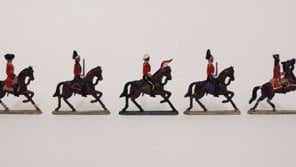 Mounted soliders toy figurines