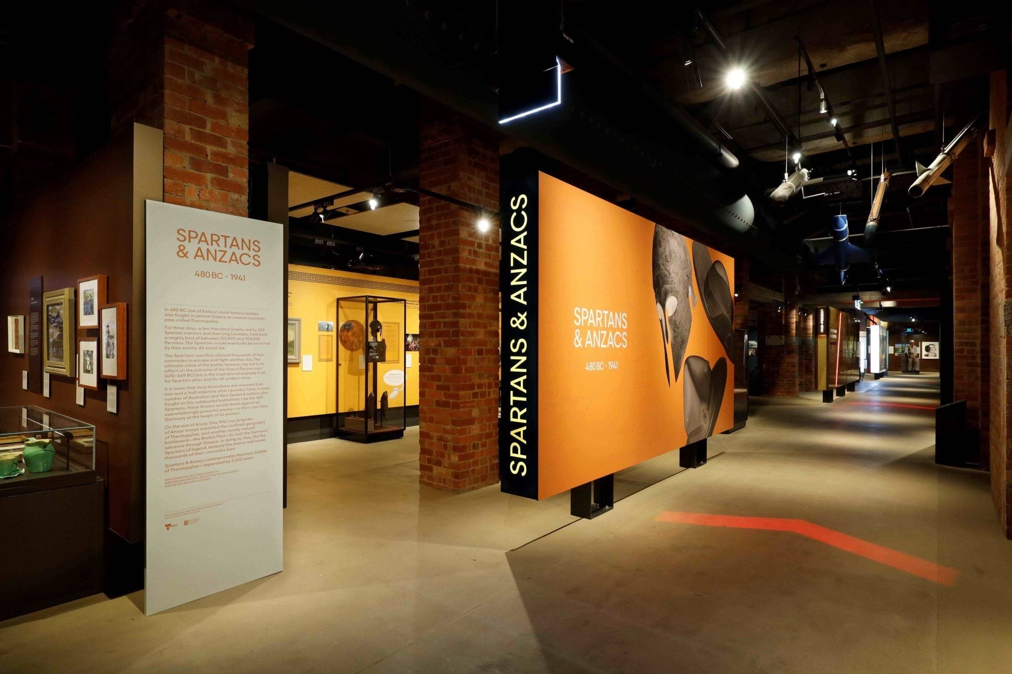 Exhibition and gallery space at the Shrine of Remembrance