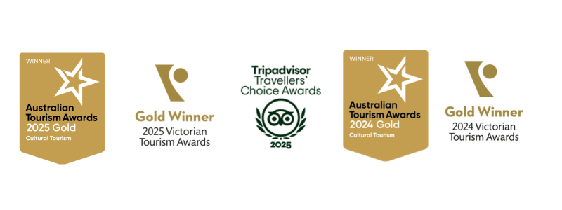 Gold award badges