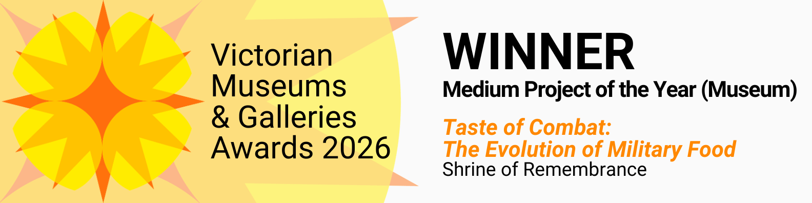 AMAGA Medium Project Winner banner Shrine of Remembrance